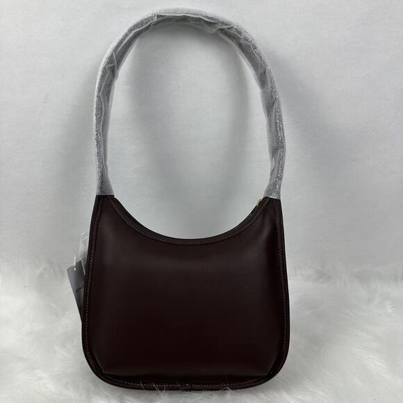 Coach Curve Zip Bag Shoulder Bag In Leather/Gold/Maple CAF11 NWT - Picture 3 of 8